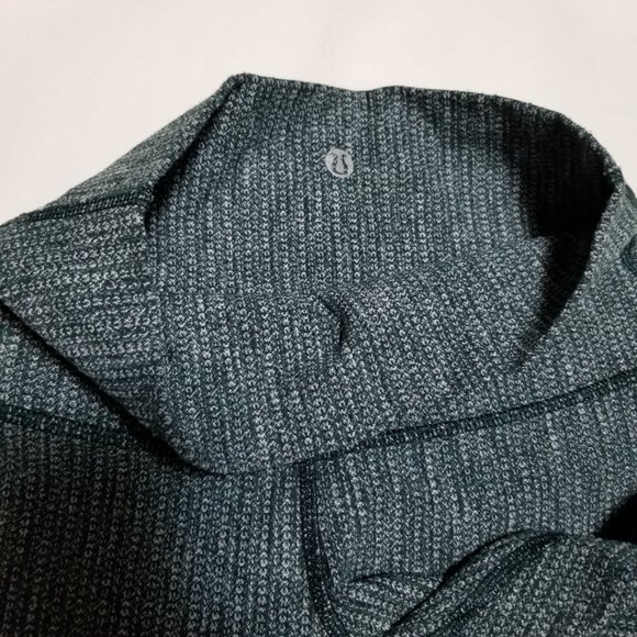 Lululemon Green Coco Pique High Rise Roll Down Wunder Under Tights - Picture 5 of 6